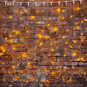 Гирлянда светодиодная уличная Neon-Night Светодиодный дождь желтый свет 192 светодиода (2х1.5 м)