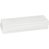 Полотенце махровое Luscan 50х90 см 450 г/кв.м белое 5 штук в упаковке