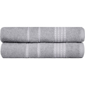 Набор полотенец махровых Модико 2 штуки 70х130 см 400 г/кв.м серые