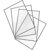 Панели для демосистемы Attache формата А4 серого цвета (10 штук в  упаковке)