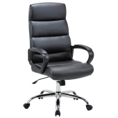 Кресло для руководителя Easy Chair 679 TR чёрное (рециклированная кожа,  металл)