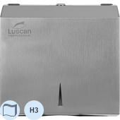 Диспенсер для полотенец листовой Luscan Professional H3 серый/серебристый