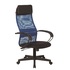 Кресло для руководителя Easy Chair 655 TTW синее/чёрное (искусственная  кожа/сетка/ткань, пластик)