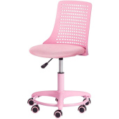 Кресло детское TetChair Kiddy розовое (ткань, пластик)