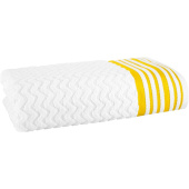 Полотенце махровое Line 70х140 см 500 г/кв.м белое/желтое
