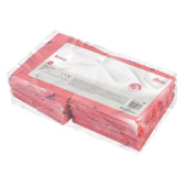 Салфетки хозяйственные Vileda Professional Breazy  микрофибра 36x35 см  105 г/кв.м красные (25 штук в упаковке)