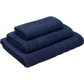 Набор полотенец махровых Стрикт 3 штуки 30x60 см - 1 штука/50x80 см - 1 штука/70x130 см - 1 штука 360 г/кв.м синие