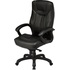 Кресло для руководителя Easy Chair CS608Е чёрное (натуральная кожа с  компаньоном, пластик)