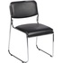 Стул офисный Easy Chair 802VP чёрный (кожзаменитель, металл)