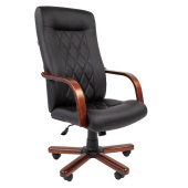 Кресло для руководителя Комус Мебель Easy Chair 430 чёрное (экокожа,  металл)