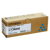 Картридж лазерный Ricoh SP C360HE 408185 голубой оригинальный повышенной  емкости