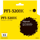 Картридж струйный T2 PFI-320BK IC-CPFI-320BK/2890C001 для Canon черный  совместимый