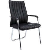 Конференц-кресло Easy Chair 811 VPU чёрное (экокожа, металл   хромированный)