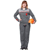 Костюм рабочий летний женский л10-КБР темно-серый/светло-серый (размер 44-46, рост 170-176 см)