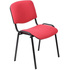 Стул офисный Easy Chair ИЗО/ISO красный ткань металл чёрный (550721)