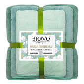 Набор полотенец микрофибра Сванк 3 штуки 35x75/50x90/70x140 см 300 г/кв.м мятные