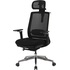 Кресло для руководителя Easy Chair 520 STC чёрное (сетка/ткань,  алюминий)