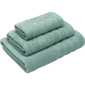 Набор полотенец махровых Стрикт 3 штуки 30x60 см - 1 штука/50x80 см - 1 штука/70x130 см - 1 штука 360 г/кв.м мятные