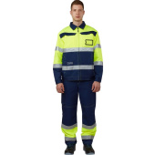 Костюм рабочий летний мужской Кандел КБР с СОП синий/лимонный (размер 48-50, рост 194-200)