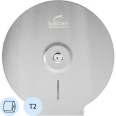 Диспенсер для туалетной бумаги рулонный Luscan Professional T2 серебристый