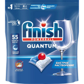 Таблетки для посудомоечных машин Finish Powerball Quantum (55 штук в  упаковке)