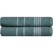 Набор полотенец махровых Модико 2 штуки 70х130 см 400 г/кв.м зеленые