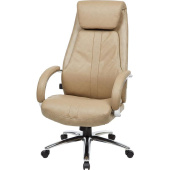 Кресло для руководителя Easy Chair 572 TR бежевое (рециклированная кожа,  металл)