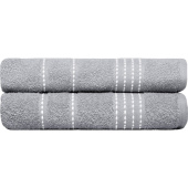 Набор полотенец махровых Модико 2 штуки 50х80 см 400 г/кв.м серые