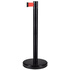 Стойка ограждения BSLN-327635 Black red с вытяжной лентой (чёрный,  красная лента 5 м)