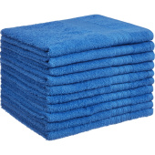 Полотенце махровое Luscan 40х70 см 400 г/кв.м ярко-синее 10 штук в  упаковке