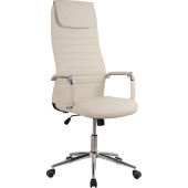 Кресло для руководителя Easy Chair 565 TPU бежевое (экокожа, металл)