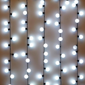 Гирлянда светодиодная уличная Мультишарики холодный белый свет 80 светодиодов (5 м)