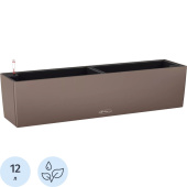 Кашпо с автополивом Lechuza Balconera Color 80 17 л с внутренней  вставкой 12 л мускатный (79x19x19 см)