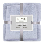 Набор полотенец махровых НВ Смарт 2 штуки 35x75/70x140 см 300 г/кв.м голубые