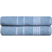 Набор полотенец махровых Модико 2 штуки 70х130 см 400 г/кв.м голубые