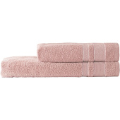 Набор полотенец махровых Кристи 2 штуки 50х90/70х130 см 420 г/кв.м  пудровый