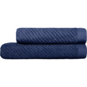 Набор полотенец махровых Корфу 2 штуки 50х80/70х130 см 440 г/кв.м сапфир