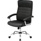 Кресло для руководителя Easy Chair 586 TPU чёрное (экокожа, металл)
