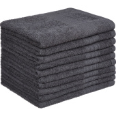 Полотенце махровое Luscan 40х70 см 400 г/кв.м серое 10 штук в упаковке