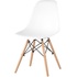 Стул обеденный Eames белый (пластик, массив дерева)