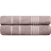 Набор полотенец махровых Модико 2 штуки 50х80 см 400 г/кв.м серо-коричневые