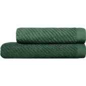 Набор полотенец махровых Корфу 2 штуки 50х80/70х130 см 440 г/кв.м зеленые