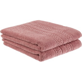 Набор полотенец махровых Комус Данмор 2 штуки 50x80 см 480 г/кв.м  розовый