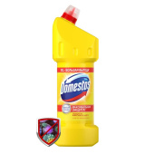 Средство для сантехники чистящее Domestos Лимонная свежесть 1.5 л для  чистки ванн и душевых/для уборки туалета и ванной