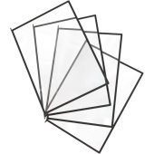 Панели для демосистемы Attache формата А4 чёрного цвета (10 штук в  упаковке)