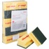 Губка для уборки Vileda Professional поролон 9.5x7 см с абразивным слоем  (10 штук в упаковке)