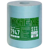 Нетканый протирочный материал HIGEN 7947/S90 бирюзовый (500 листов в рулоне)