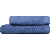 Набор полотенец махровых Корфу 2 штуки 50х80/70х130 см 440 г/кв.м синие