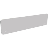 Экран к столу Steel 11816 с креплением фронтальный (белый/антрацит, 1600х16х396 мм)