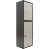 Шкаф металлический (архивный) для документов Aiko SL-150/2T (серый,  460x340x1490 мм)